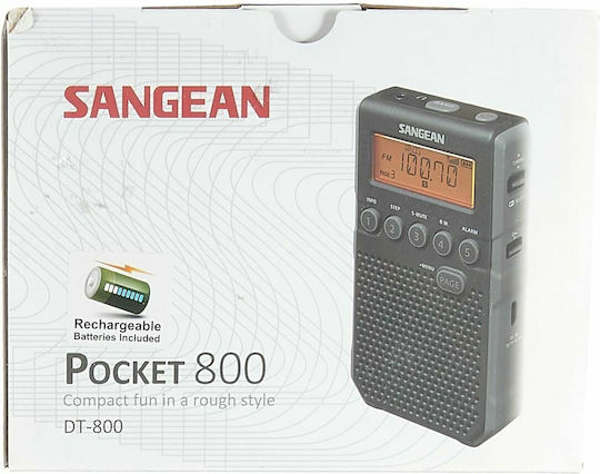 Sangean DT-800 Ραδιοφωνάκι Μπαταρίας Μαύρο