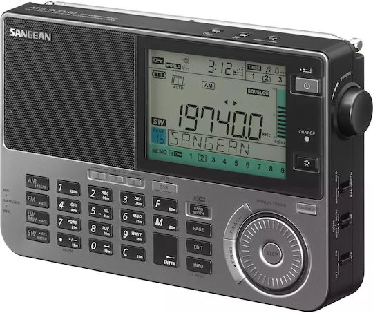 Sangean ATS-909X2 Φορητό Ραδιόφωνο Επαναφορτιζόμενο Μαύρο