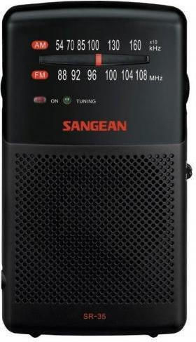Sangean SR-35 Ραδιοφωνάκι Μπαταρίας Μαύρο