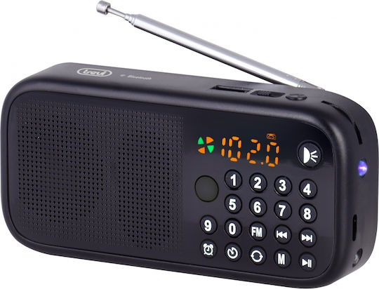 Trevi Dr-7f40bt Φορητό Ραδιόφωνο Επαναφορτιζόμενο με Bluetooth και USB Μαύρο