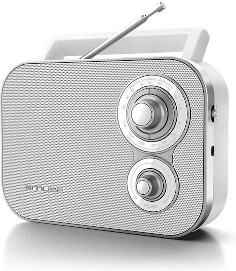 Muse M-051 R Retro Φορητό Ραδιόφωνο Ρεύματος / Μπαταρίας Λευκό