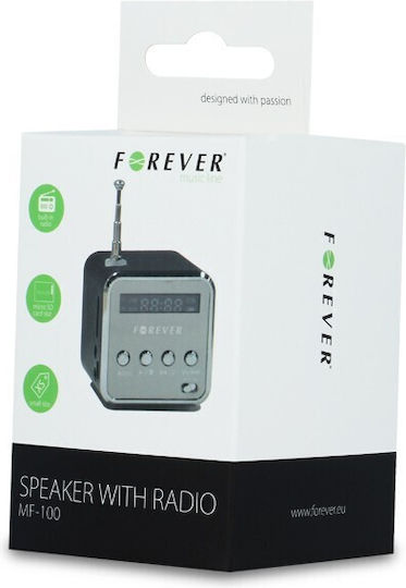 Forever MF-100 Portable Radio Rechargeable with USB Black
