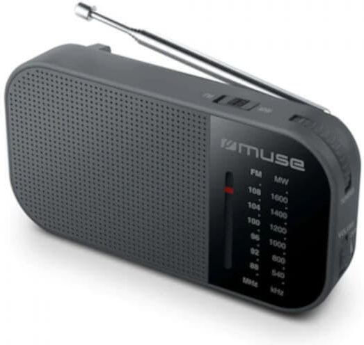 Muse M-025 R Ραδιοφωνάκι Μπαταρίας Μαύρο Black
