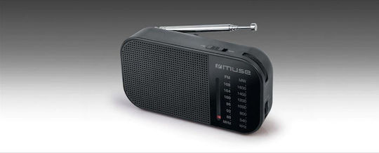 Muse M-025 R Ραδιοφωνάκι Μπαταρίας Μαύρο Black