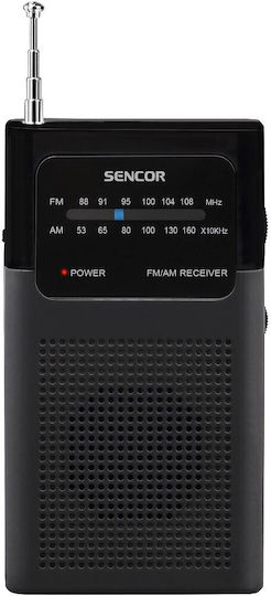 Sencor SRD 1100 Радиоприемник на Батерии Черен
