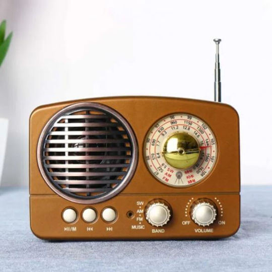 Meier M-161BT Retro cu Bluetooth Maro