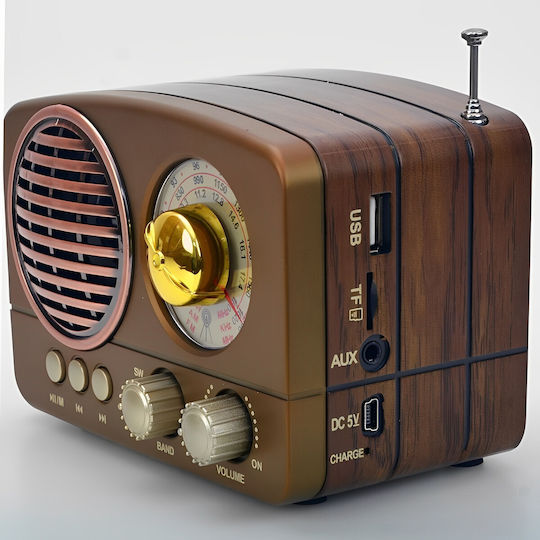 Meier M-161BT Retro cu Bluetooth Maro