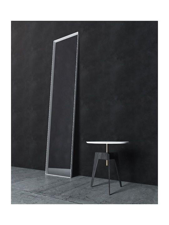 Oglindă De Podea Cu Cadru Metalic Negru 200x45cm