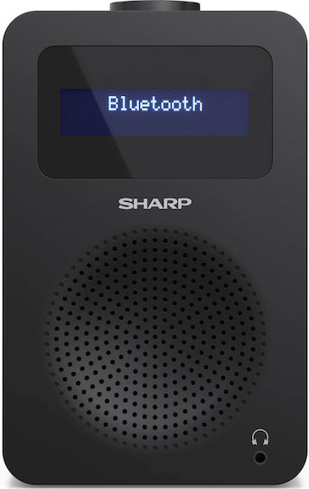Sharp Tokyo Επιτραπέζιο Ραδιόφωνο Ρεύματος DAB+ με Bluetooth Μαύρο