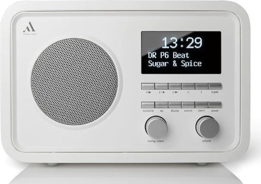 Argon Audio Radio 2 Επιτραπέζιο Ραδιόφωνο Ρεύματος DAB+ με Bluetooth Λευκό