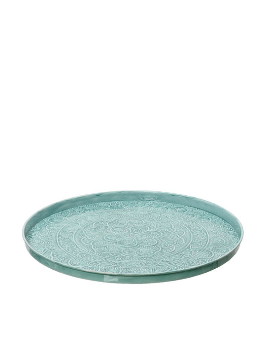 Metallischer Blauer Glasierter Transparenter Emaille 60cm 60x60x3cm Einfarbig Kaeming