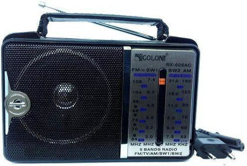 Knstar RX-606AC Ραδιοφωνάκι Μπαταρίας Μαύρο