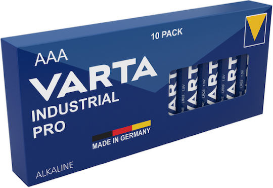 Varta 10 Pack Alkaline Batteries AA Industrial Pro 1.5V