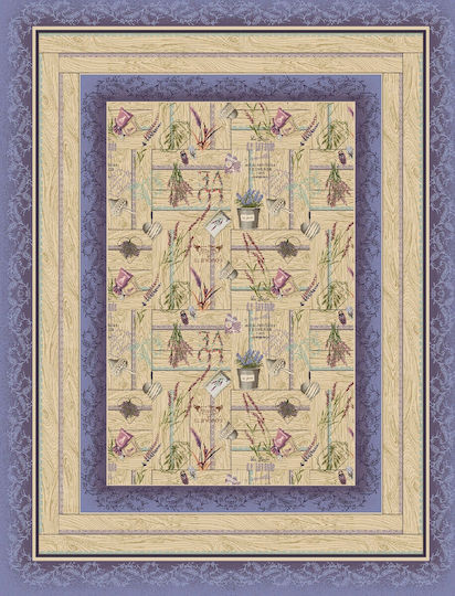 Tablecloth 140x180cm Upholstery Fabric Vassiliadis Bouquets