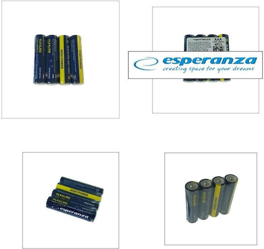 Esperanza Αλκαλικές Μπαταρίες AAA 1.5V 4τμχ
