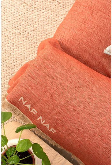 Naf Naf Highline Sofa Throw Chenille 180x250cm Orange 7933-180 x 250