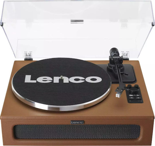 Lenco LS-430BN LS-430BN Πικάπ με Direct Drive, Προενίσχυση και Ενσωματωμένα Ηχεία Καφέ