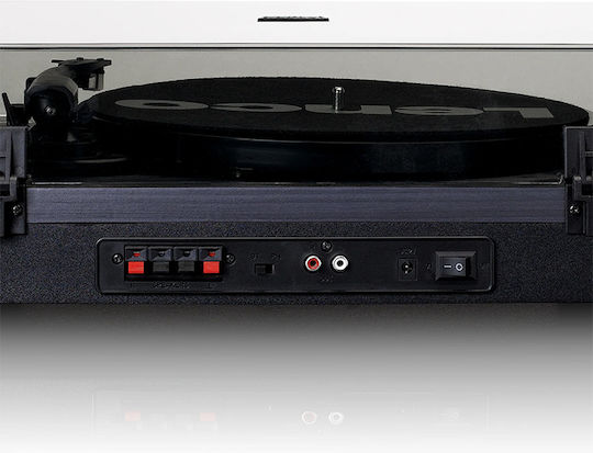 Lenco LS-301 LS-301BK Πικάπ με Belt Drive, Προενίσχυση και Ενσωματωμένα Ηχεία Μαύρο