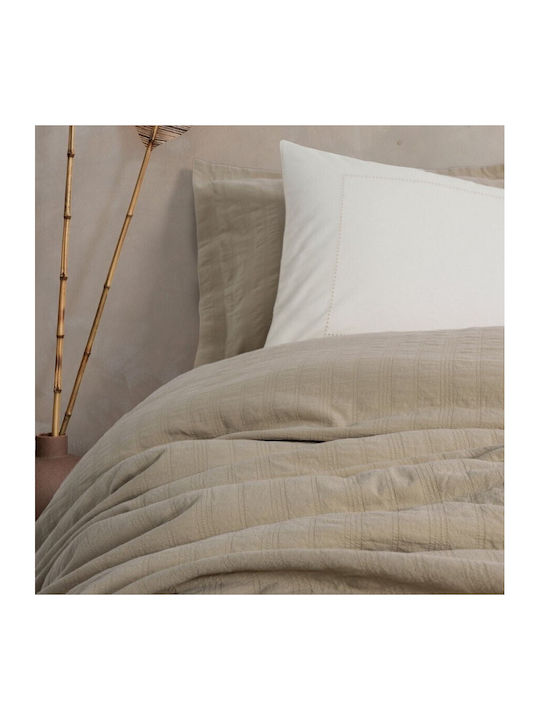 Cottonbox Set Paturi & Cuverturi Pat Supraînălțat Bumbac Bej 240x230cm 6 Bucăți