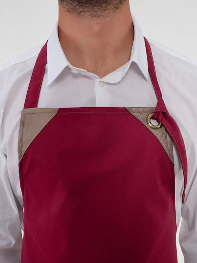 Giblor's Șorț Ospătar Corp întreg Burgundy