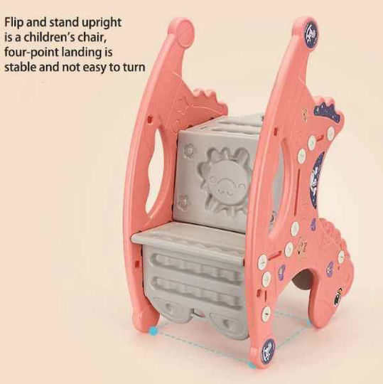 Wooden Rocking Toy Horse Pink