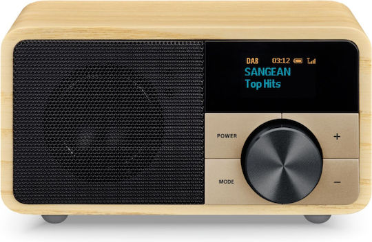 Sangean DDR-7 Tabletop Radio Rechargeable DAB+ with Bluetooth Natural Wood