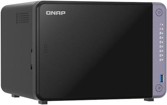 QNap TS-632X NAS Tower with 6 slots for SSD and 2 Ethernet ports