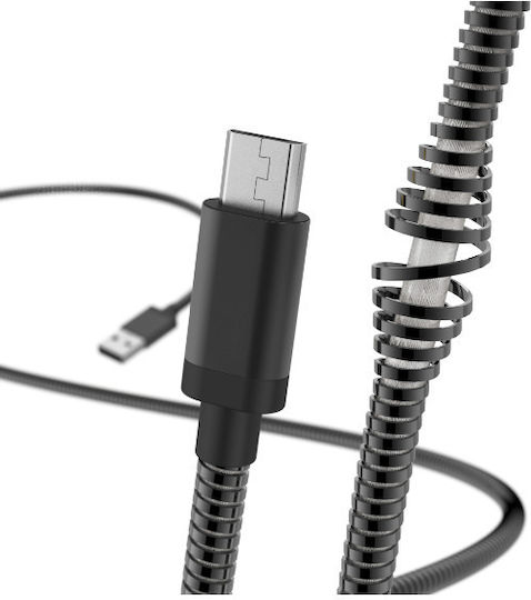 HAMA Regular USB 2.0 to micro USB Cable Μαύρο 1.5m (00183337) 1τμχ