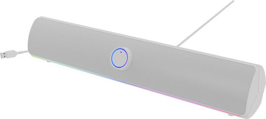 Genesis Helium 312BT Computerlautsprecher mit Bluetooth und Leistung 10W in Weiß Farbe