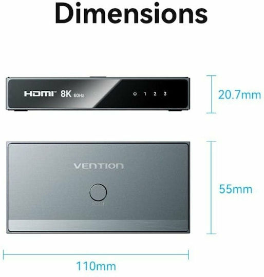Hdmi Switch Vention Akrh0