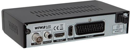 WIWA H.265 2790Z H.265 Maxx Ψηφιακός Δέκτης Mpeg-4 HD (720p) με Λειτουργία PVR (Εγγραφή σε USB) Συνδέσεις SCART / USB