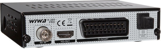 WIWA H.265 2790Z LITE Ψηφιακός Δέκτης Mpeg-4 HD (720p) με Λειτουργία PVR (Εγγραφή σε USB) Συνδέσεις SCART / USB