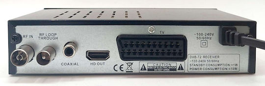 ATC HD-205 03.007.0037 Ψηφιακός Δέκτης Mpeg-4 Full HD (1080p) Σύνδεση USB