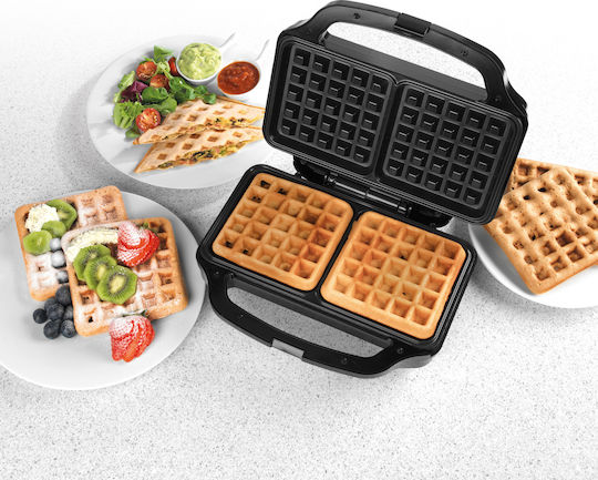 Petra Гофретник 2 Места Xl Черен 900w Deep Fill