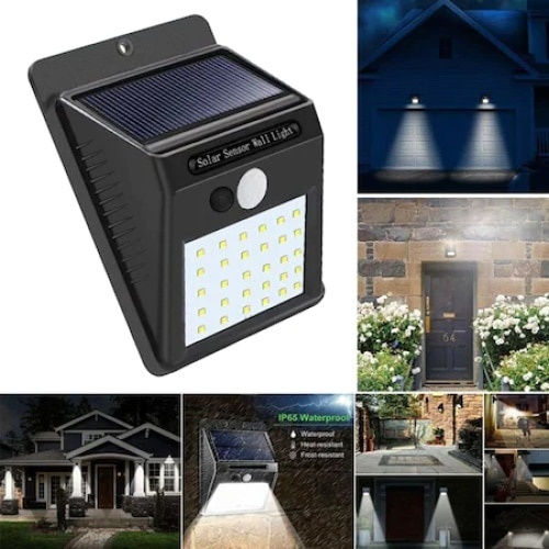 Set 6 Lămpi Solare 0.55W cu Senzor de Mișcare IP65 12.4bucx9.5bucx4.7buccm