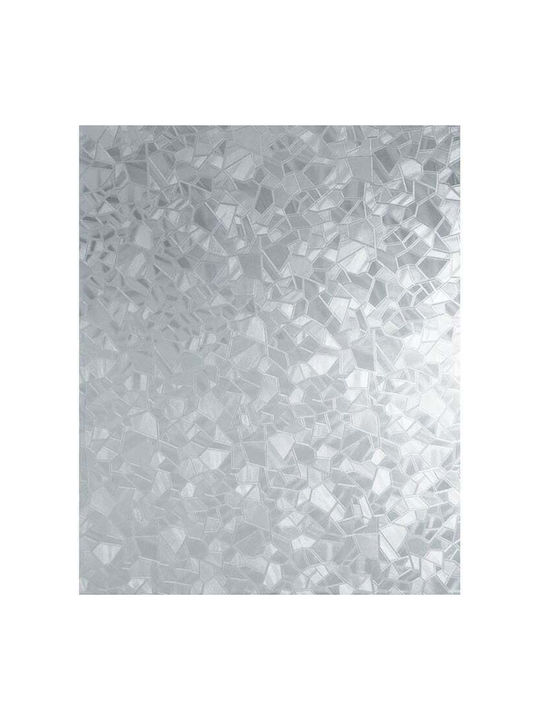 Folie Autocolantă pentru Geam Model Forme Geometrice Dimensiune 45 X 300 Cm Ușor de Aplicat și Întreținut Gri Transparentă