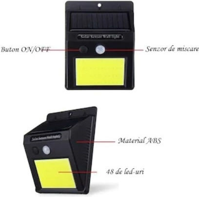 Lampa Lampă Solară 0.2W cu Senzor de Mișcare IP65