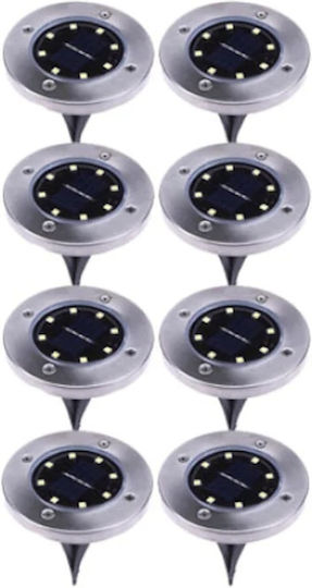 Set 8 Solarleuchten 2W 1300lm IP65