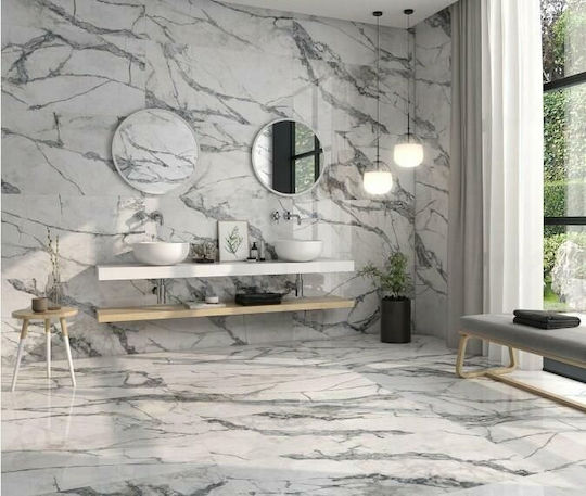Πλακάκι Room Invisible White A' Ret Lp 120x120 Λευκό Στυλ Μαρμάρου Imola Ceramica