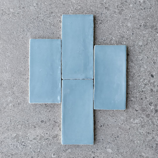 Tile Bakerstreet Bleu Grise 7.5x15 Cm