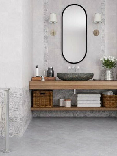 Placă de Baie Abitare Dark Grey 5968 25x40 Gri Închis Mat
