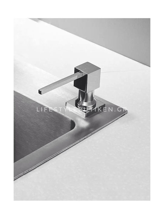 Naron Nr7001c Εντοιχιζόμενος Dispenser Σαπουνιού Κουζίνας Μεταλλικό 500ml Chrome