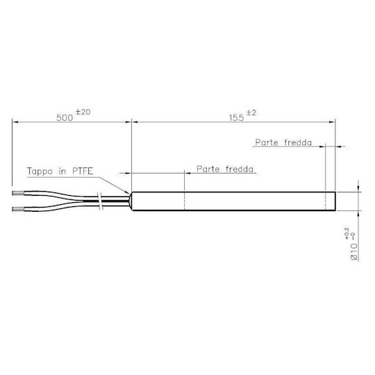 Отоплителна Устойчивост за Пелетна Печка Дължина 155mm 280w La Nordica Bestove Pasian