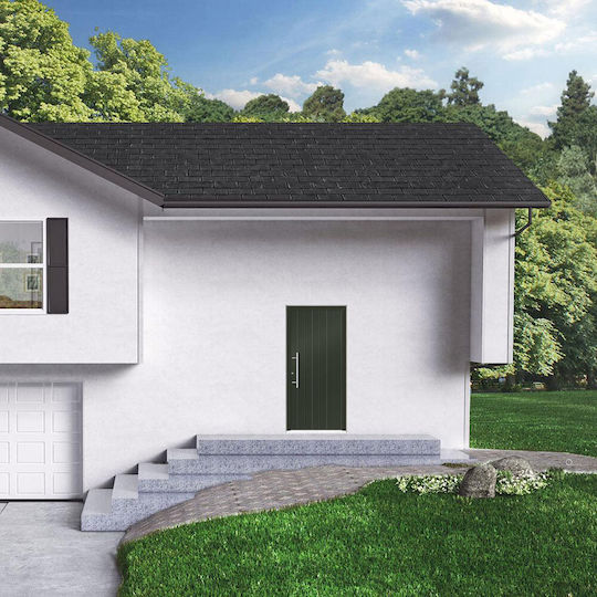 Armored Aluminum Door Pressed Design L 230 Kataskevastiki Armored Aluminum Door Pressed Design L 230 Kataskevastiki