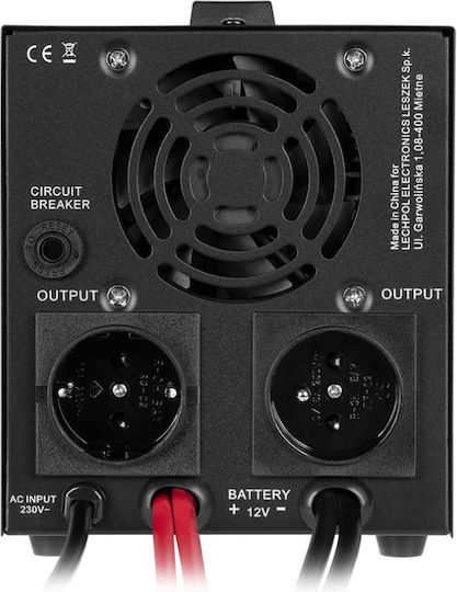 Rebel POWER-1000-LFP4 Καθαρού Ημιτόνου Inverter Ισχύος 700W με Τάση Εισόδου 12V