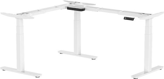 Furniture Frame for Corner Electric Adjustable Desk Action Desk Edge 90° Black 1075 1800x700x625/1275mm