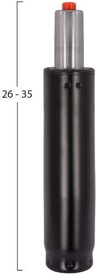 Epiplo-Fos Shock Absorber For Office Chair Metallic 36x36cm Black