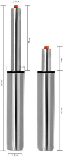 Replacement Chair Shock Absorber Office Inox Metal Gas Oil 4x36cm