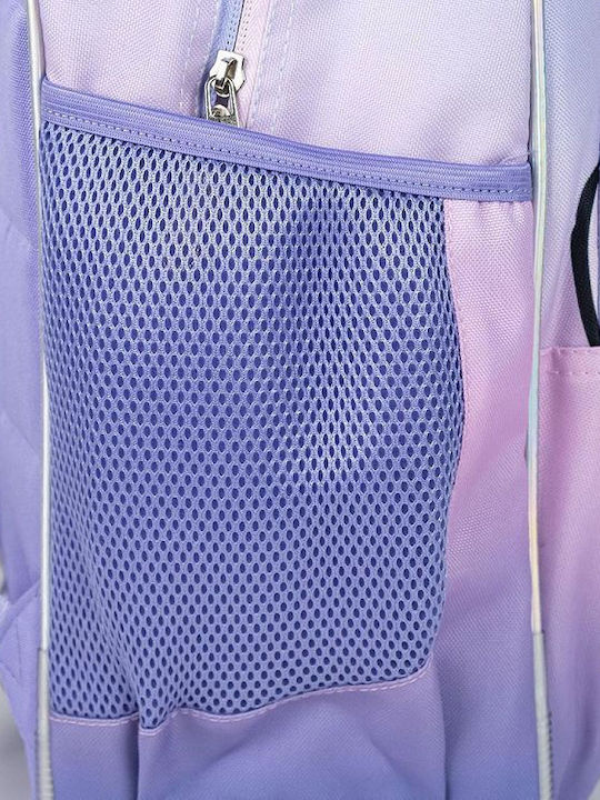 Cerda Disney Stitch School Bag Backpack Elementary, Elementary Lilac with Water Bottle Holder