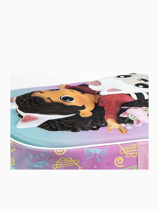 Gabby's Dollhouse Σχολική Τσάντα Πλάτης Νηπιαγωγείου Ροζ